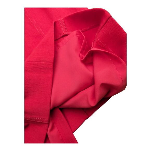 Ann Taylor skirt mod red buttons belt pencil 00p - Picture 5 of 6